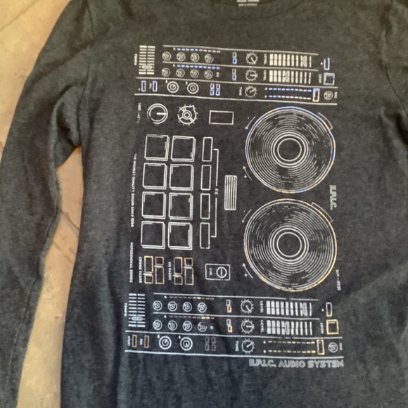 DJ turn table 10 12 Old Navy long sleeve Colton shirt bundle only Halloween - Picture 2 of 5
